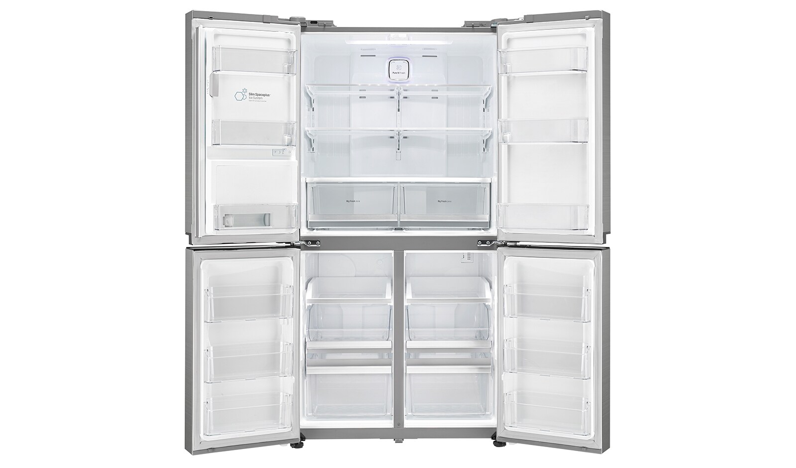 LG 712L French Door Fridge with Anti-fingerprint Brushed Finish, GF-5L712PL
